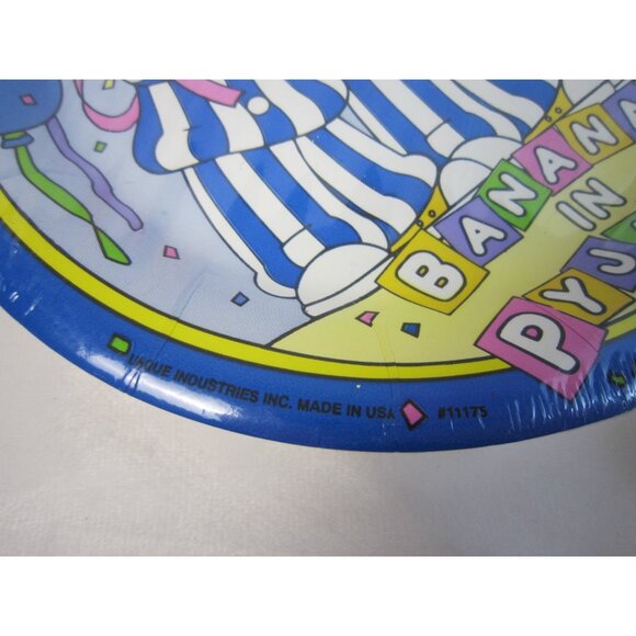 Bananas In Pyjamas Birthday Party Paper Plates 1996 - 8 Plates - New Old Stock - Picture 3 of 6